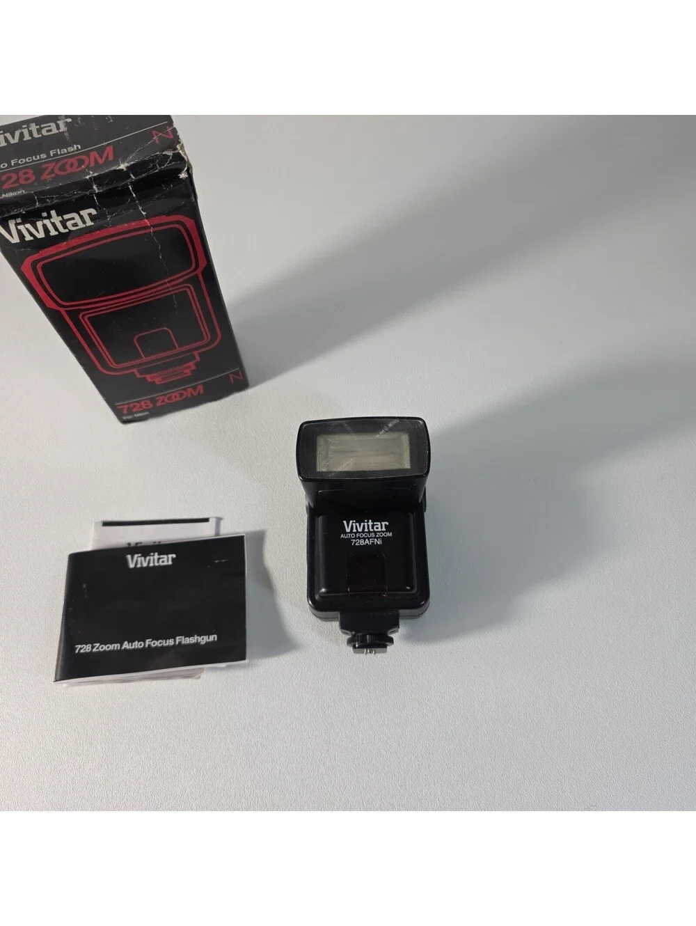 TESTED Vivitar 728AFNi Shoe Mount Autofocus Zoom Flash For Nikon Camera